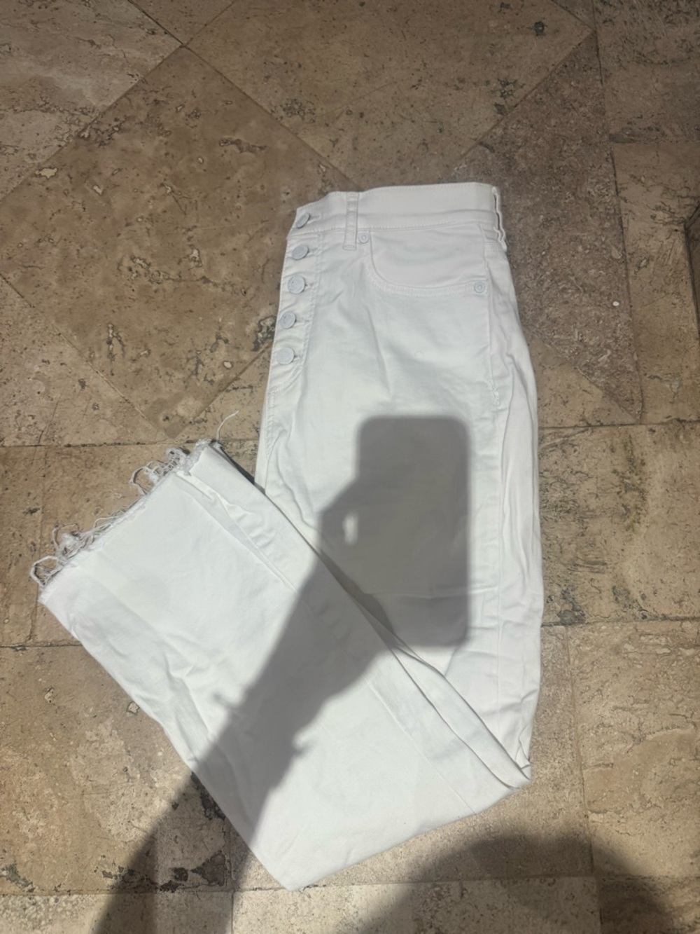 White High-Waist Flare Women's Jeans